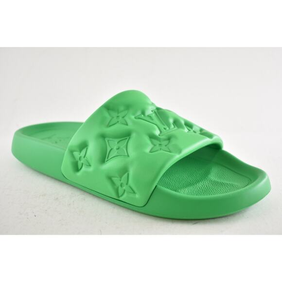 Louis Vuitton Waterfront Mule Bubble Monogram Green Slide Sandal UK 9 US 10 11 - Picture 5 of 14